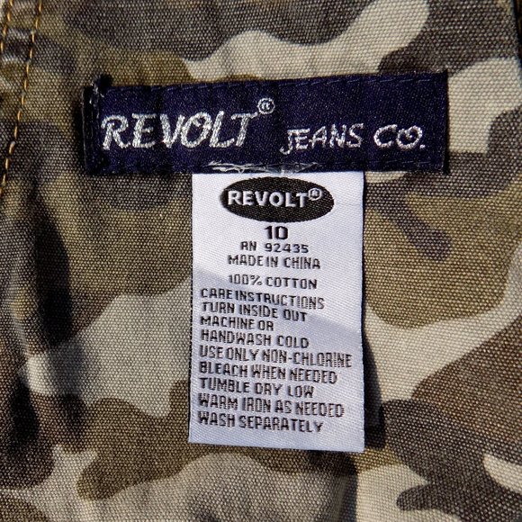 Revolt Jeans Stone Wash Overalls - Size 10 - Picture 5 of 5